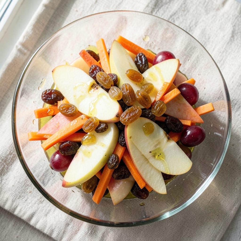 Apple Carrot Raisin Salad Recipe: Crunchy Sweet and Savory Autumn Bite