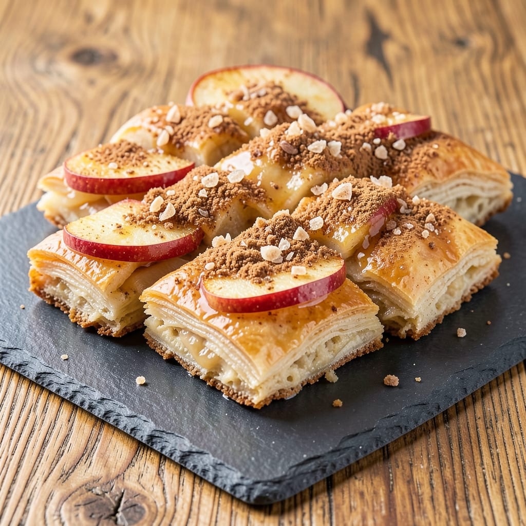 Apple Cinnamon Triangles Recipe: Buttery Streusel Crunch Over Warm Spiced Apple Swirls