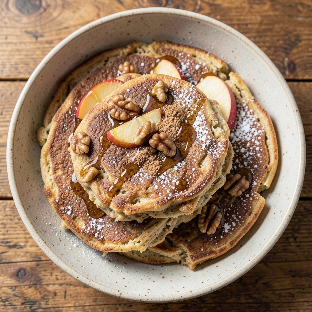 Apple Cinnamon Oatmeal Pancake Recipe: Fluffy Stacks With Caramelized Apple Bites
