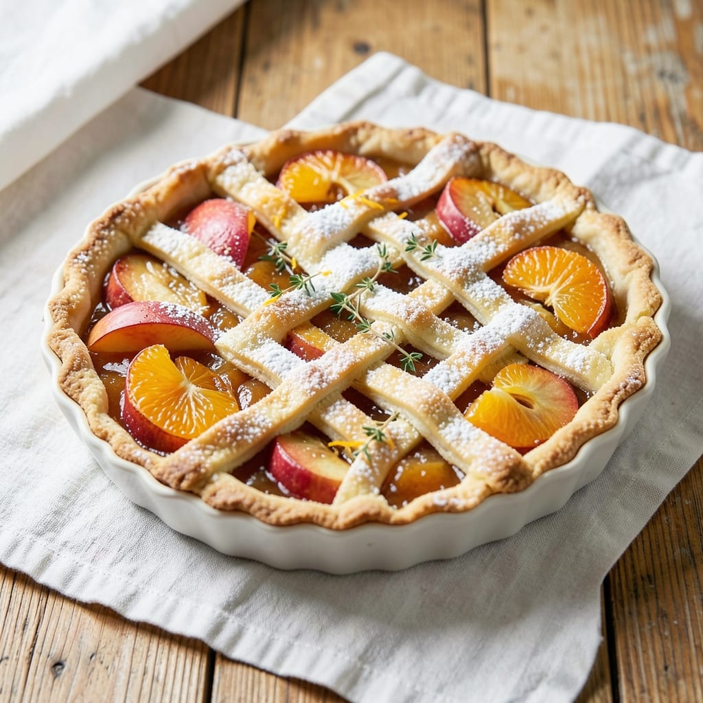 Apple and Orange Tart Recipe: Zesty Citrus Swirl With Buttery Crust