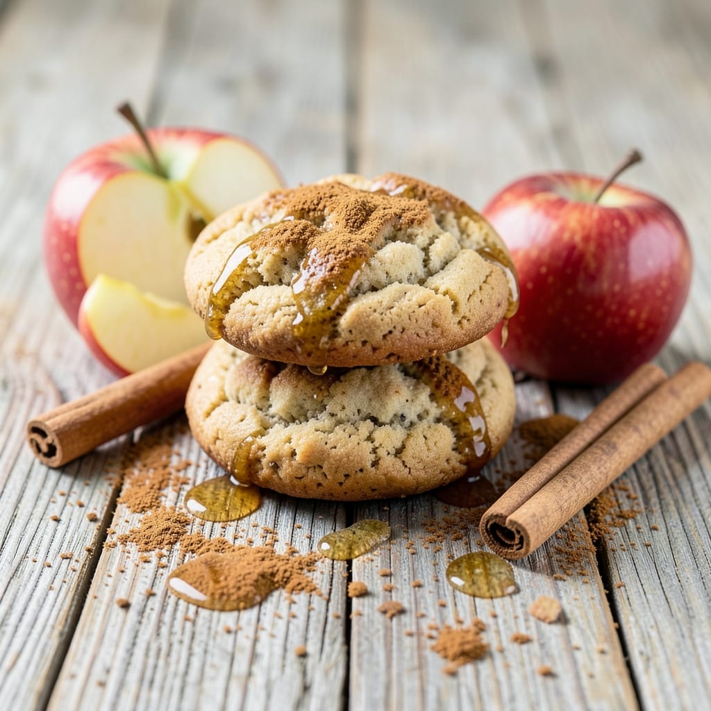 Apple Cinnamon Dog Cookies Recipe: Warm Spiced Bites With Gooey Caramel Drizzle