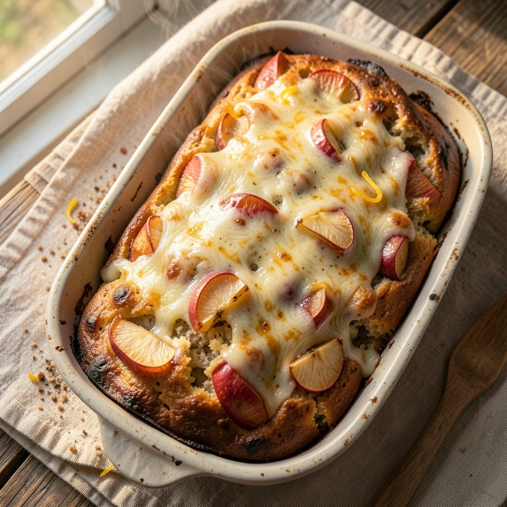 Apple Cheese Bread Recipe: Gooey Cheddar-Apple Swirls in One Loaf