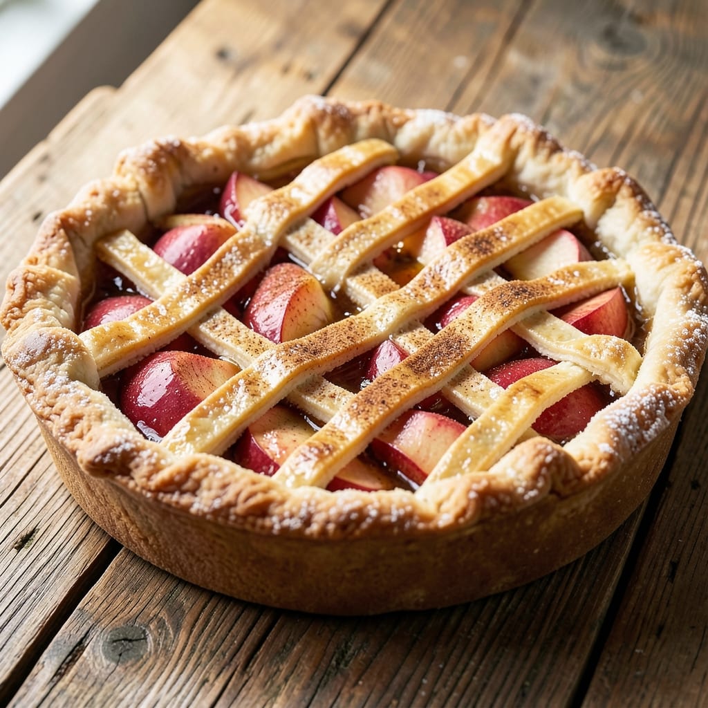 9.5-Inch Apple Pie Recipe: Homestyle Crust and Spiced Filling in One Pan