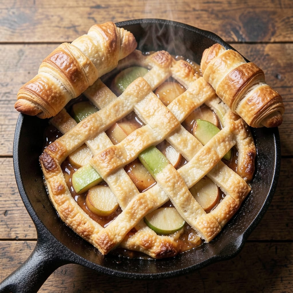 Apple Cobbler Recipe With Crescent Rolls: Buttery Streusel-Crusted Warmth in One Skillet