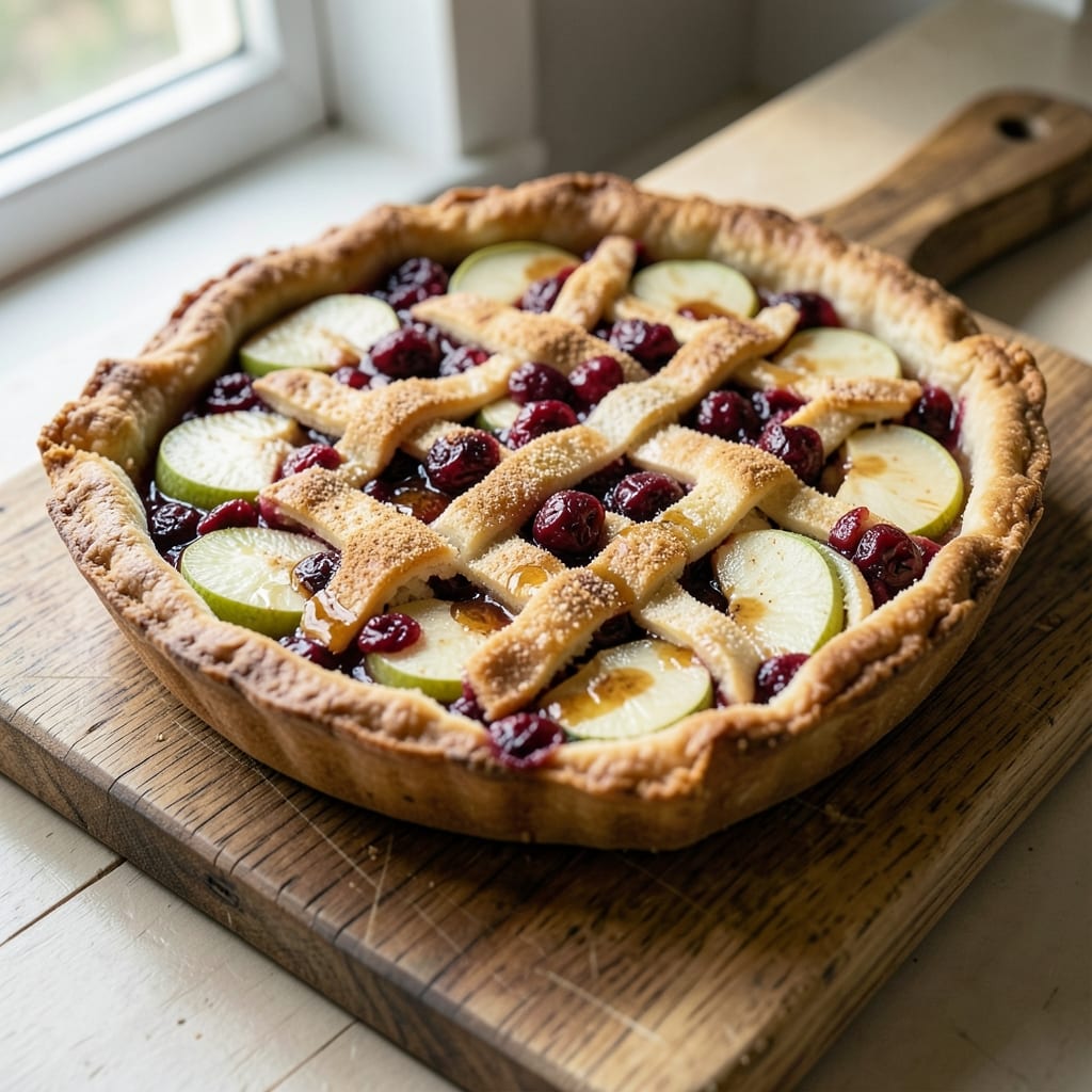 Apple Cranberry Slab Pie Recipe: Buttery Streusel Crown Over Tart-Sweet Filling