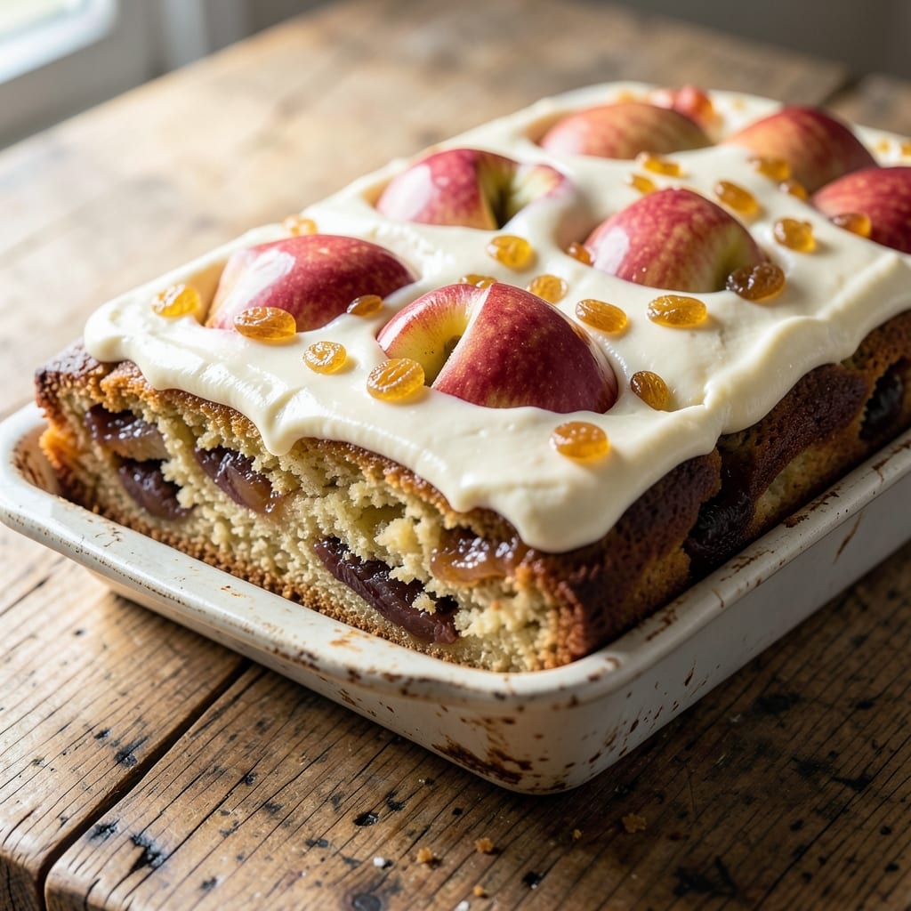 Apple and Sultana Cake Recipe: Buttery Streusel Crown Over Spiced Fruit Layers