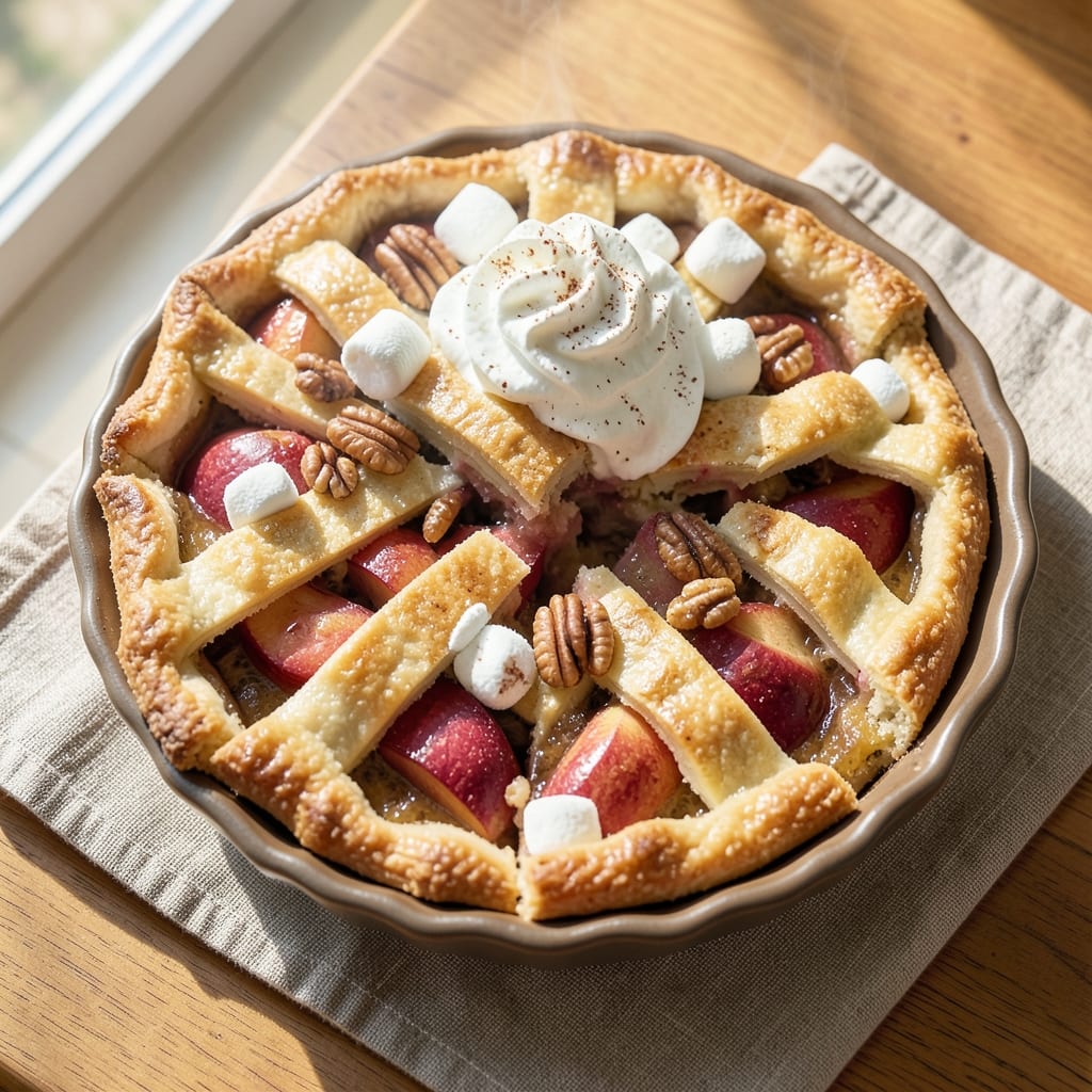 Ambrosia Apple Pie Recipe: Caramelized Sweetness With Nutty Streusel Crown