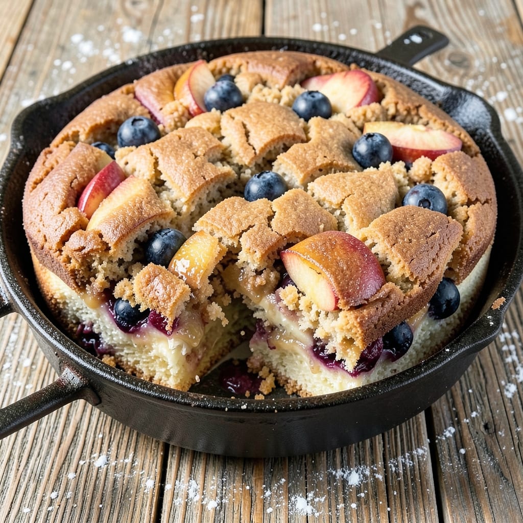 Apple Blueberry Coffee Cake Recipe: Spiced Streusel Crown Over Juicy Fruit Layers
