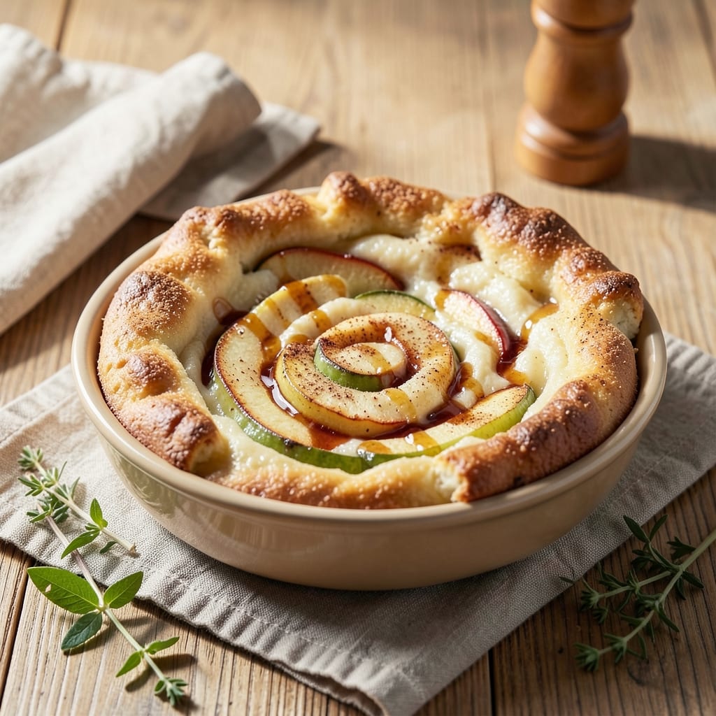 Apple Batter Pudding Recipe: Creamy Vanilla-Cinnamon Clouds in One Bowl