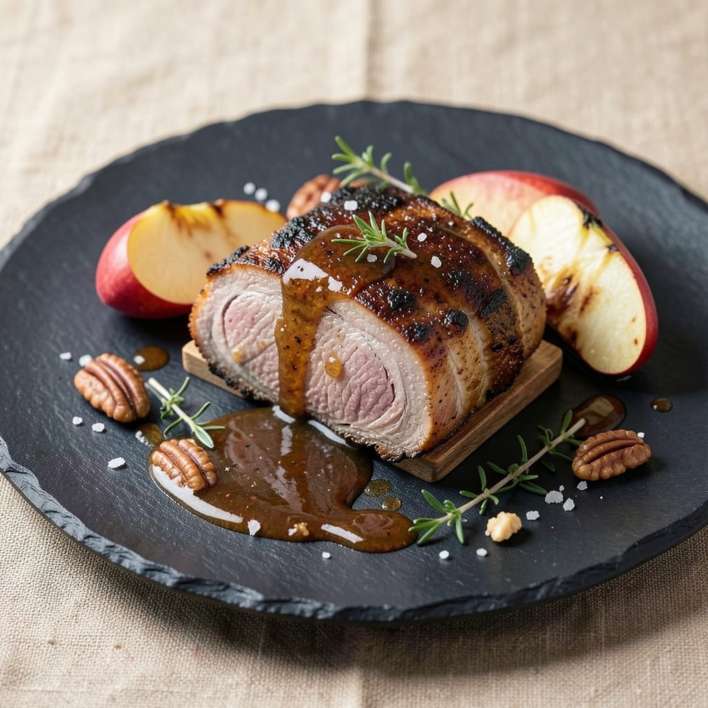 Apple Bourbon Pork Loin Recipe: Smoky-Caramel Glaze That Locks in Moisture