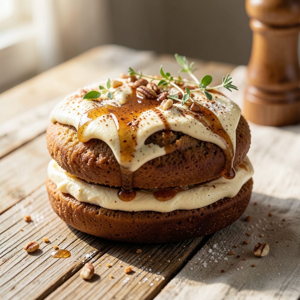 Apple Cider Donut Whoopie Pie Recipe: Spiced Cake Layers Sandwiched With Cream Cheese Frosting