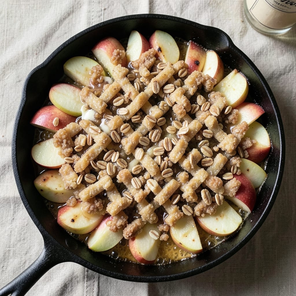 Alton Brown's Apple Cobbler Recipe: Golden Streusel Crown Over Spiced Apple Filling