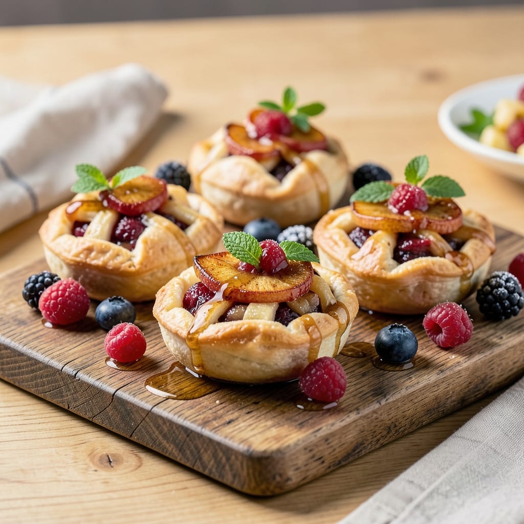 Apple Berry Turnovers Recipe: Flaky Pastry Wrapped in Sweet-Tart Fruit Filling
