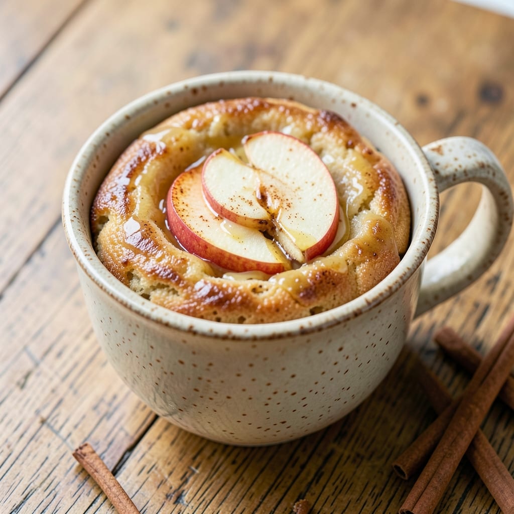 Apple Cinnamon Cottage Cheese Mug Cake Recipe: Warm Spiced Single-Serve Delight