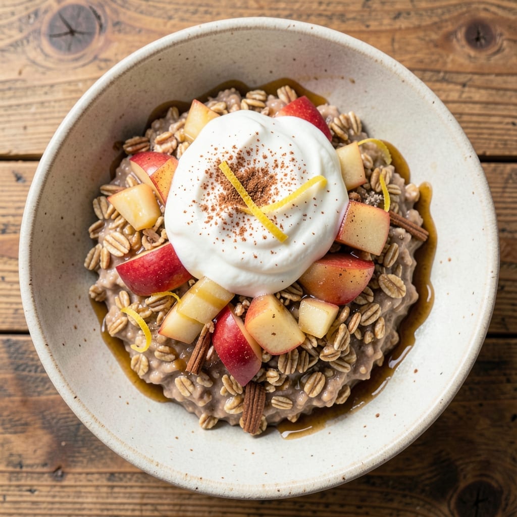 Apple Cinnamon Steel Cut Oatmeal Recipe: Warm Spiced Steel Cuts With Caramelized Apple Bites