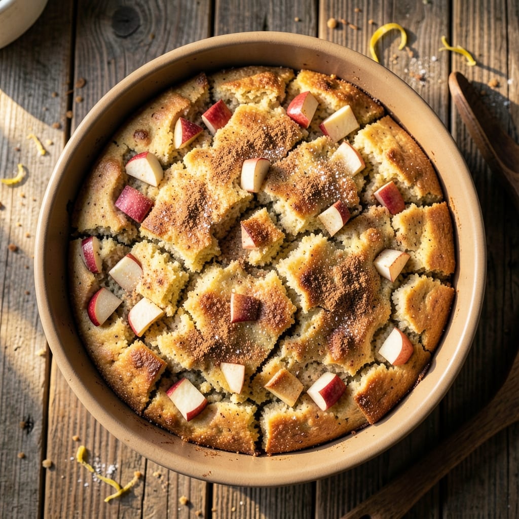 Apple Cinnamon Cornbread Recipe: Warm Spiced Crust With Apple Chunks Baked In