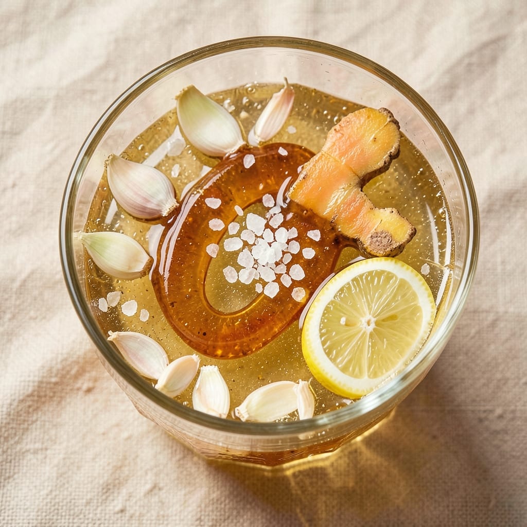 Apple Cider Vinegar, Garlic, Ginger, Lemon, and Honey Recipe: Zesty All-Purpose Elixir for Salads and Drizzles