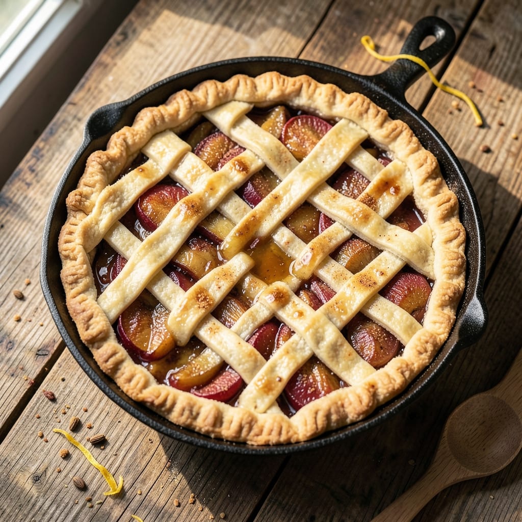 Agave Sweetened Apple Pie Recipe: Caramelized Topping Without Refined Sugar