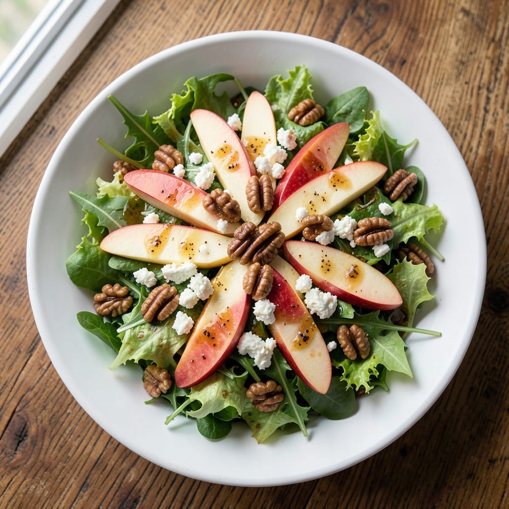 Apple Cider Vinaigrette Salad Recipe: Bright Tangy Zing for Crunchy Greens