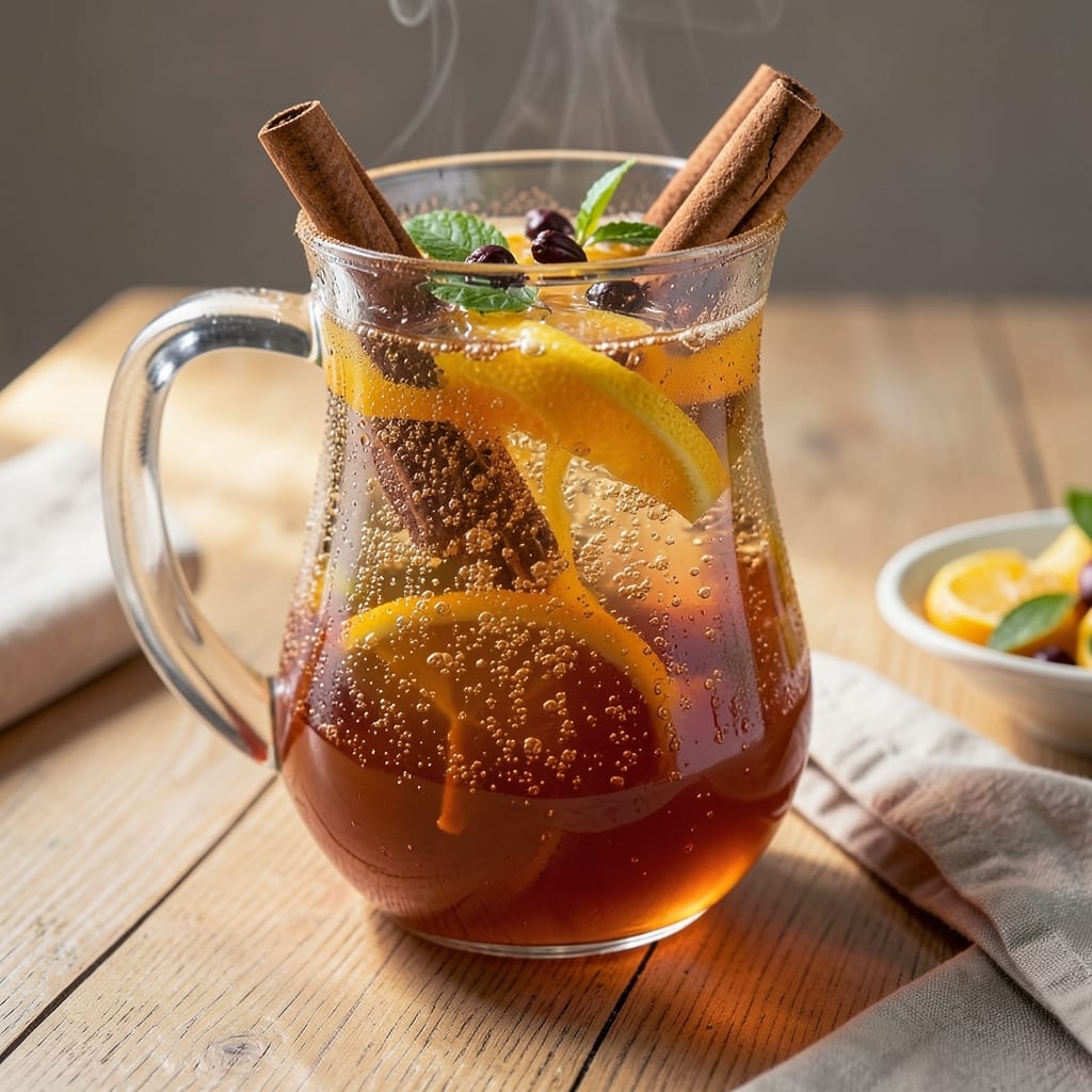 Apple Cider Mimosa Pitcher Recipe: Sparkling Spiced Autumn Brunch Fizz