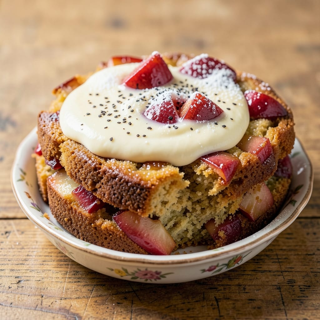 Apple Cake With Vanilla Pudding Recipe: Layered Dessert Magic in One Bowl