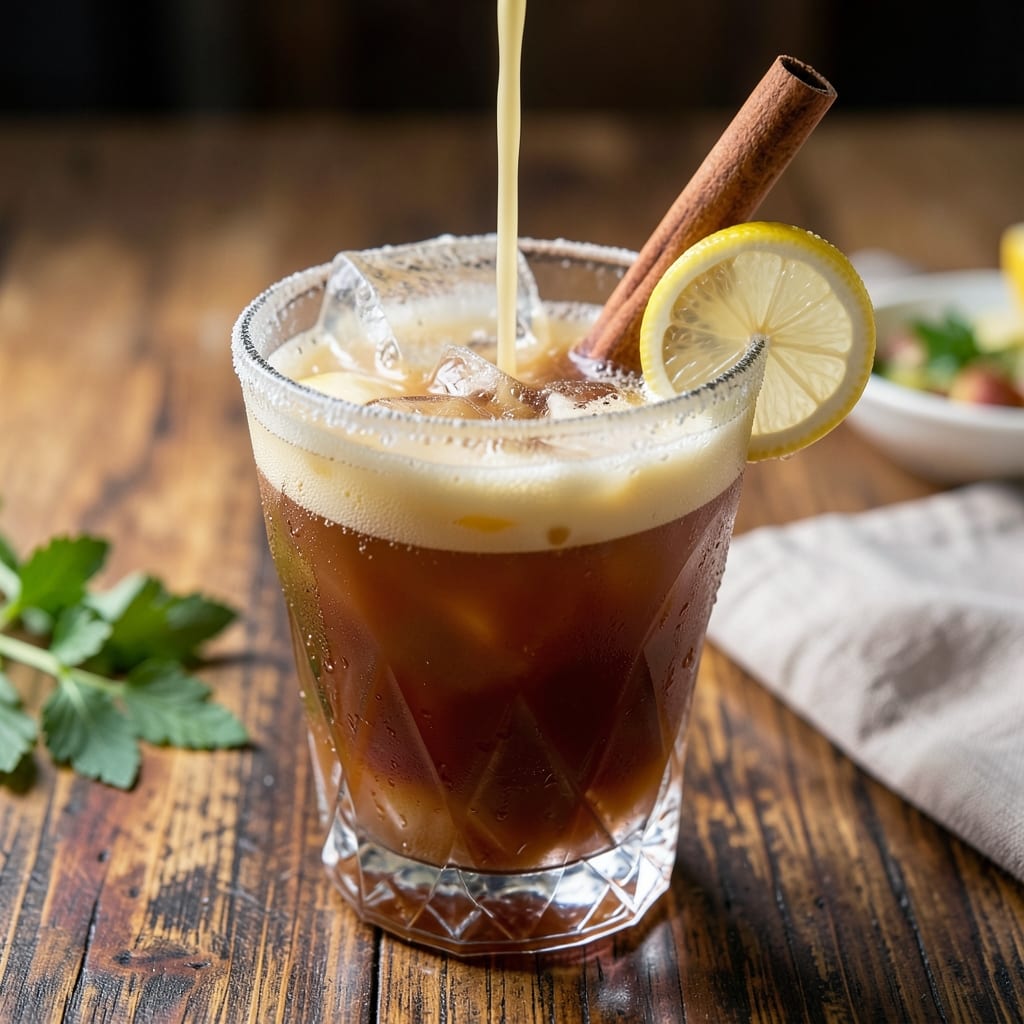 Apple Bomb Drink Recipe: Layered Apple Cider Fizz With Boozy Twist
