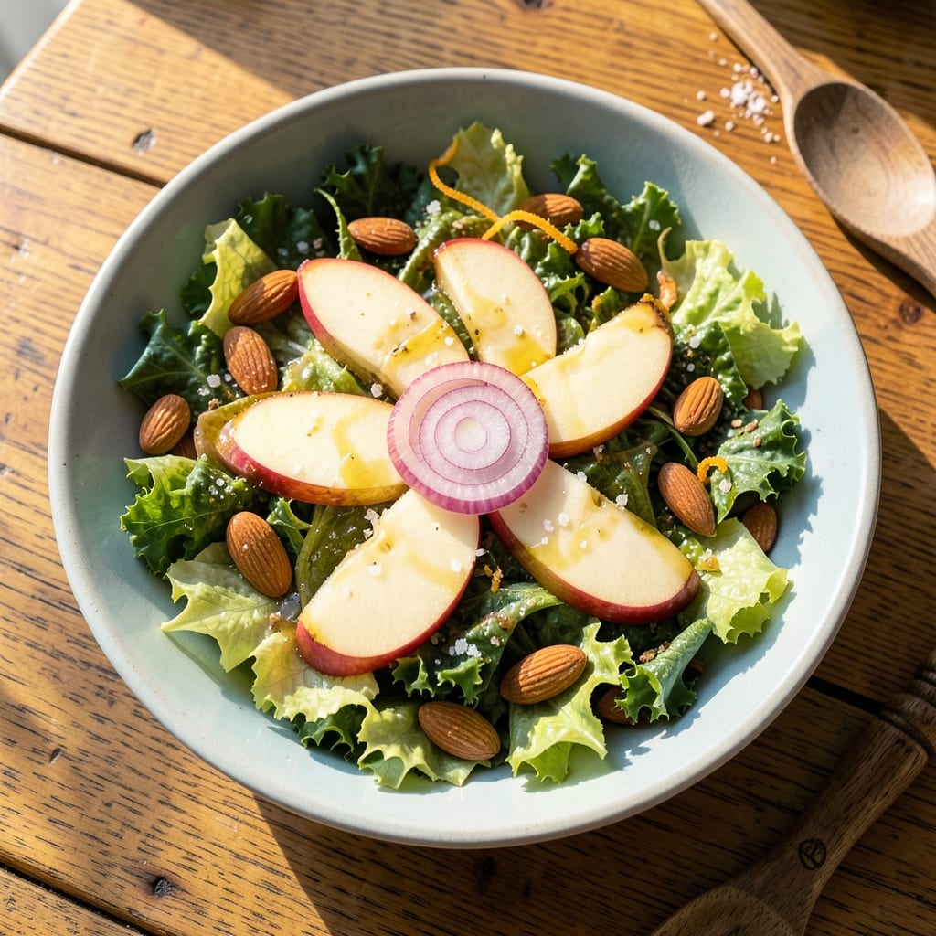 Apple Almond Salad Recipe: Crunchy Sweetness With Savory Twist