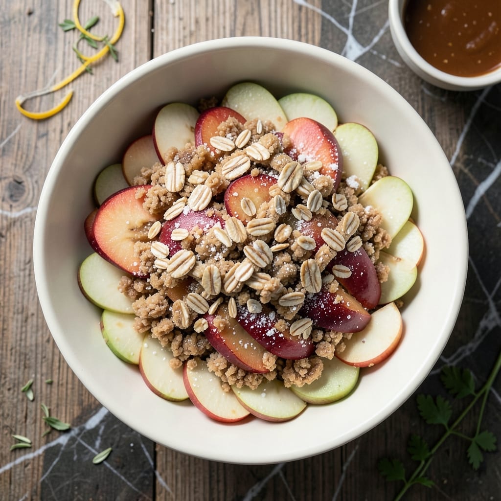 Apple Crumble Recipe: Spiced Apple Filling with Crunchy Oat Topping