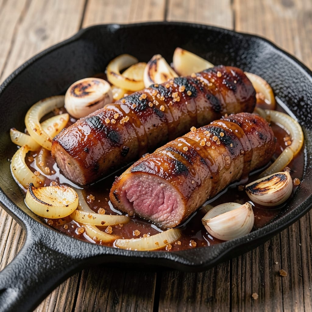 Apple Cider Brat Recipe: Smoky Grillhouse Sizzle in One Pan