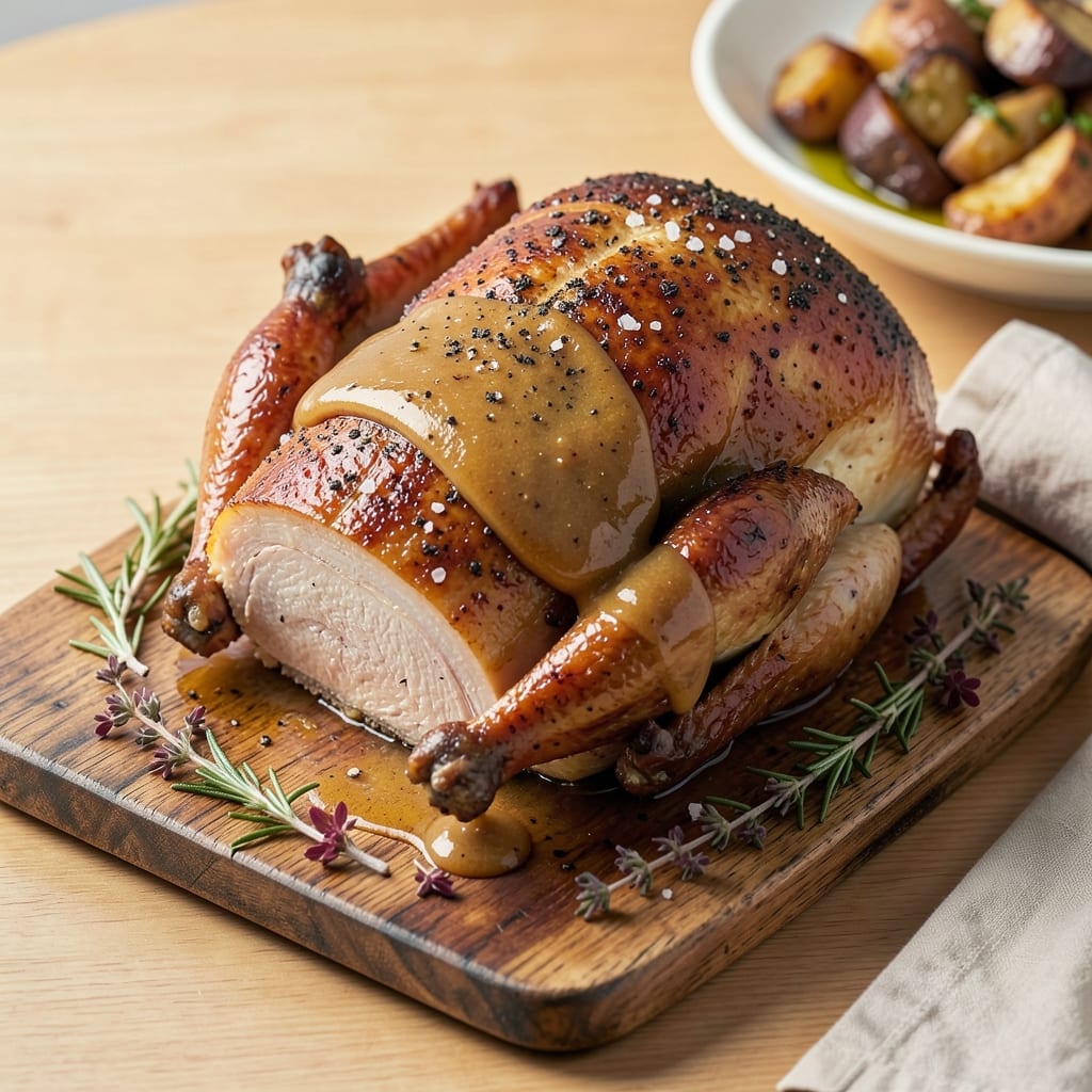 Apple Butter Turkey Recipe: Slow-Braised Turkey With Spiced Apple Butter Glaze