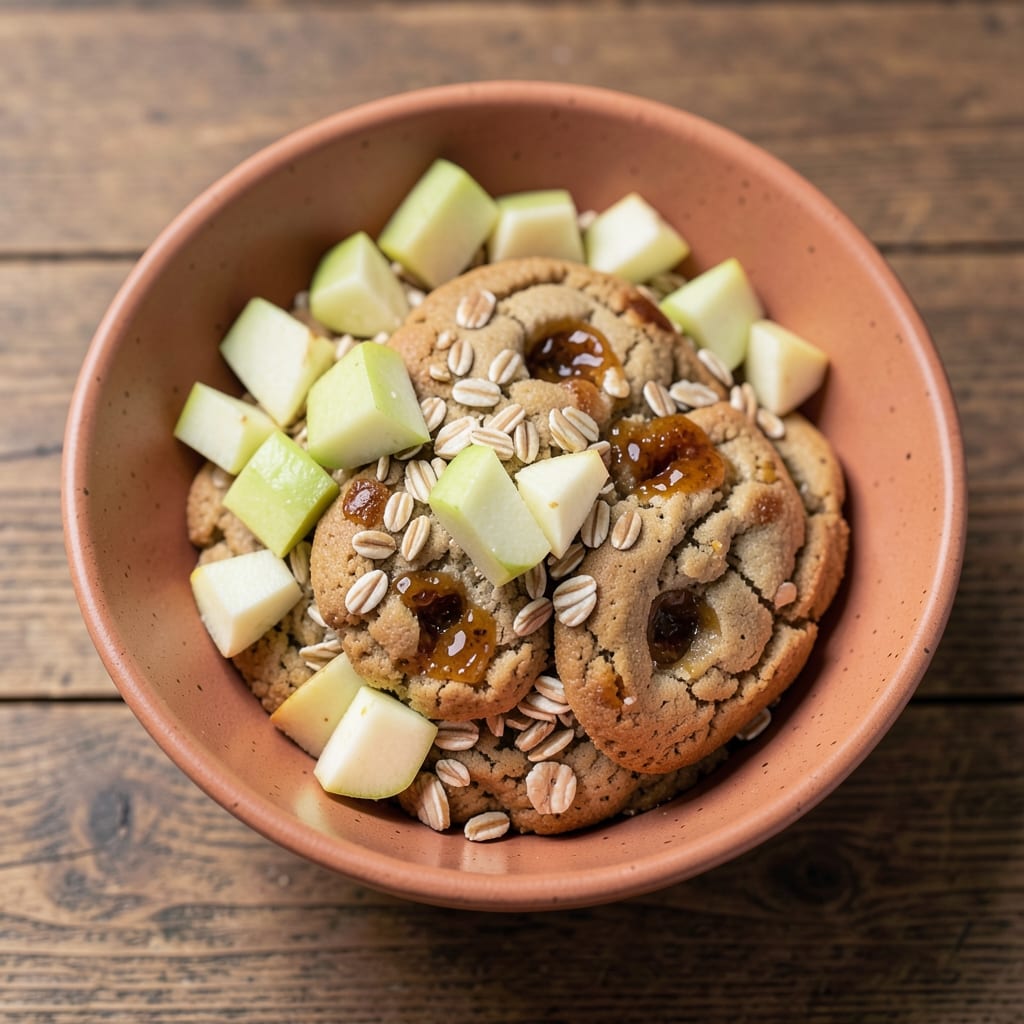 Apple Breakfast Cookies Recipe: Crunchy Oat Topping with Warm Spiced Apple Bites